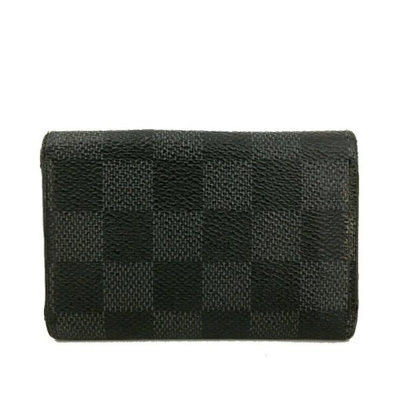 701167N Louis Vuitton Key Case Multicles 6 Ring Black Damier - Picture 2 of 9